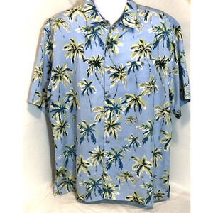 Bahama Bay Club Men's Tropical Short Sleeve Button Down Collared Shirt XL.